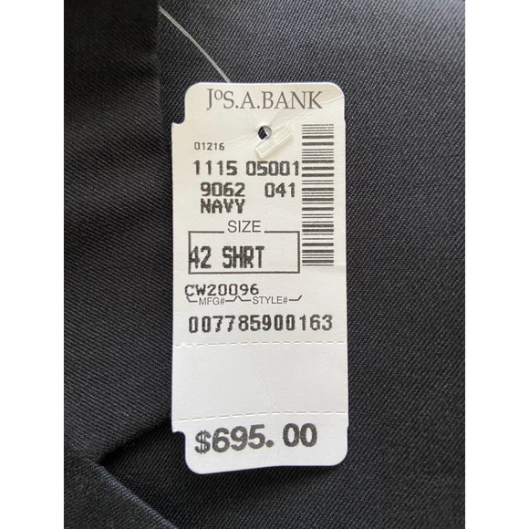 JoS A. Bank Tropical Blend Blazer Men's 42S 2-Button Blue Wool Cotton Blend NEW - Picture 10 of 10